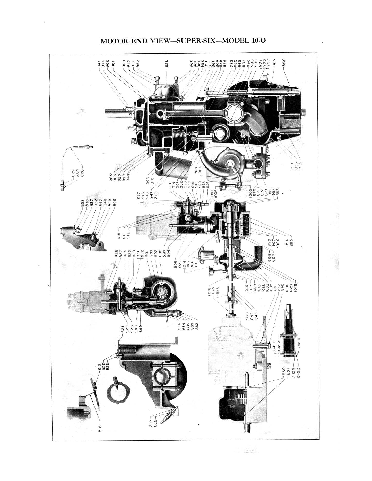 1920 Hudson Super Six Parts List